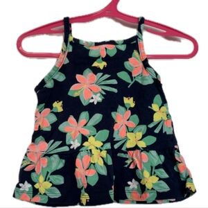 🟥3/15$ Black and Pink Floral Camisole